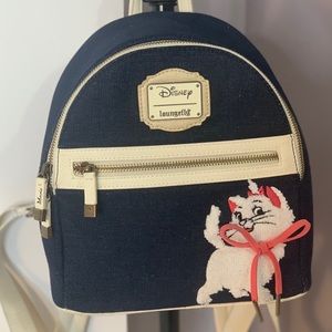 Disney Loungefly Marie Denim Mini Backpack